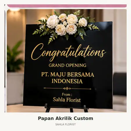 Papan Bunga Akrilik Panyileukan